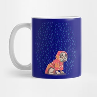 French Bulldog in a raincoat Mug